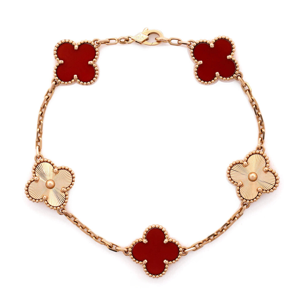 Van Cleef & Arpels Vintage Alhambra 5 Motifs Bracelet